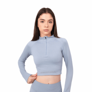 Contour Seamless Zip Crop